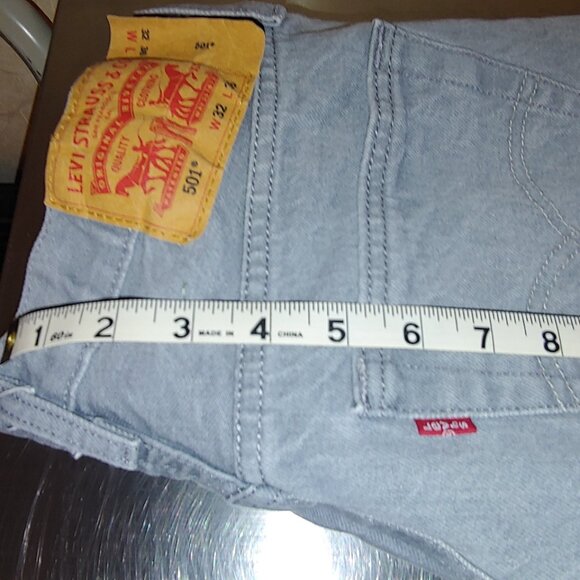 RARE - VINTAGE - EPIC - HOT 29 X 32 BUTTON FLY ** 501 ** GRAY LEVI’S that are Cl - Picture 9 of 13